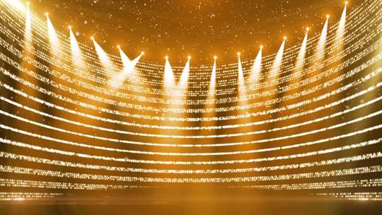 唯美金色粒子年会颁奖舞台