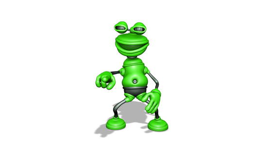 有趣的青蛙动画视频素材模板下载