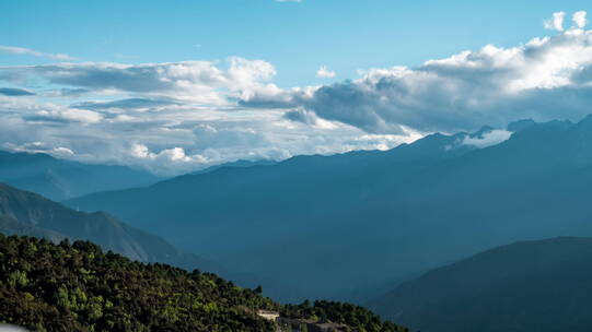 4k 梅里雪山日出延时 中景