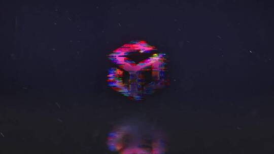 粒子特效故障标志镜像片头展示AE模板