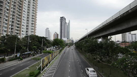 泰国街头汽车马路