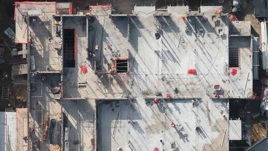 城市环境中高层建筑建设项目鸟瞰图