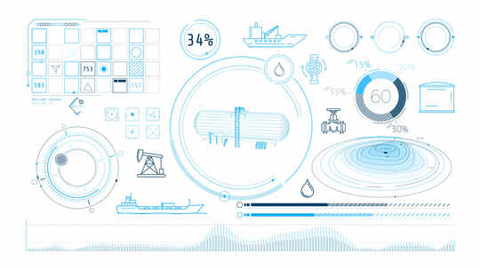 石油储运4K主题动态动画