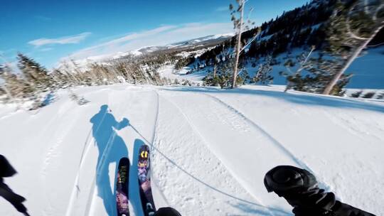 第一人称双板滑雪POV