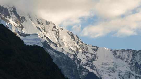 喜马拉雅山脉雪山延时摄影视频素材模板下载