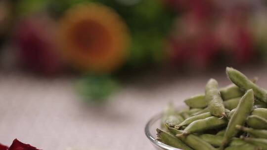 黄豆毛豆两种高纤维豆类