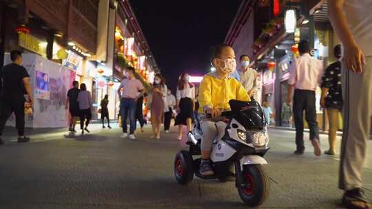 夫子庙夜景 夜市 南京秦淮