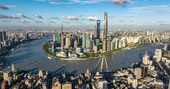上海城市航拍延时