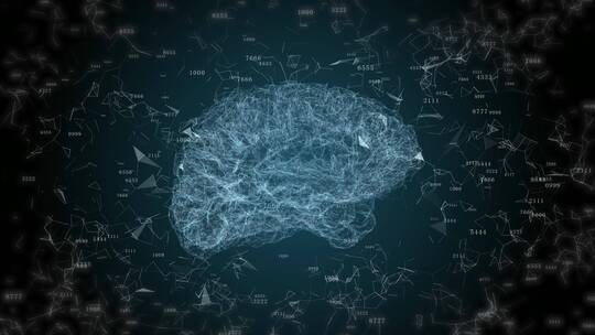 高科技粒子网格大脑