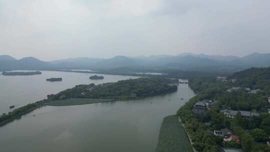 浙江杭州西湖航拍