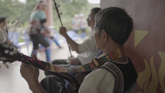 少数民族演奏乐器 slog3cine 素材