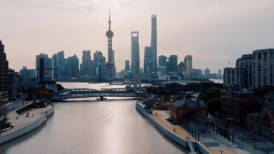 上海航拍合集视频素材模板下载