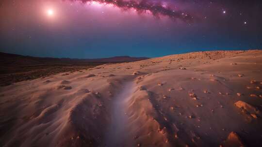 沙漠星空全景