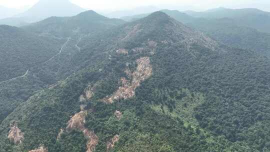 航拍福州寿山村寿山石山脉视频素材模板下载