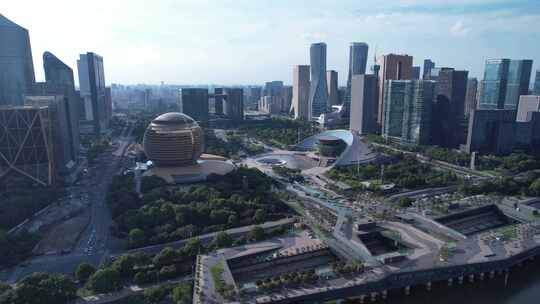 杭州新城CBD建筑航拍