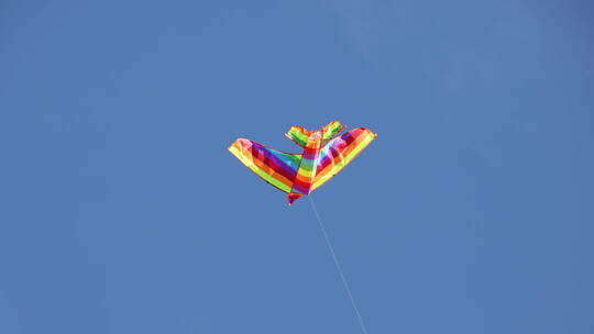 飞机风筝在天上视频素材模板下载