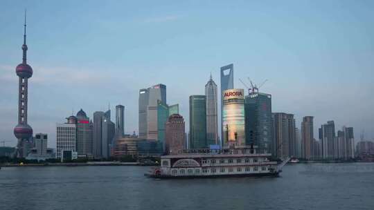 上海东方明珠城市延时画面航拍高清视频素材
