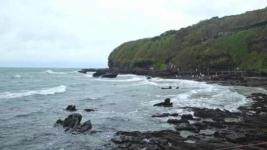 广西北海涠洲岛大海南岸鳄鱼山旅游旅行