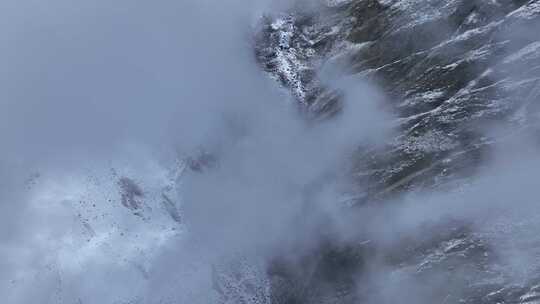 西藏日喀则珠峰东坡嘎玛沟喜马拉雅山脉航拍