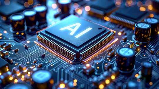 4K人工智能AI芯片科技电子核心智能算力