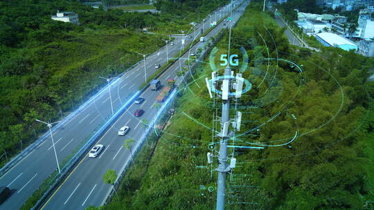 科技智慧城市交通视频素材模板下载