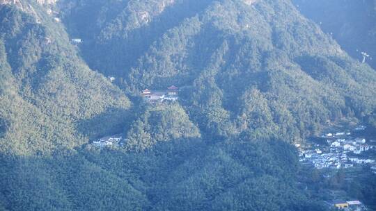 安徽九华山东崖禅寺雾景视频素材