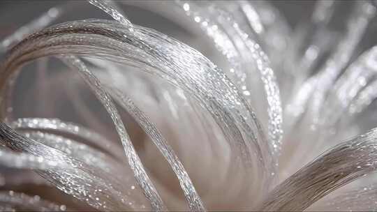 金属丝线微距特写画面