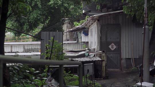 香港老村庄棚户区人文视频视频素材模板下载