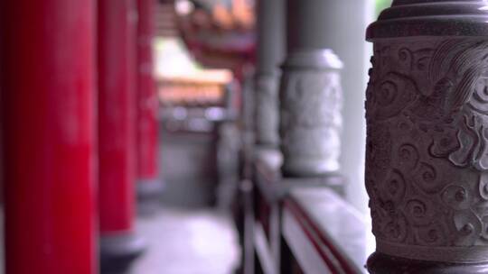 中国风古典建筑窗户寺庙万能空镜