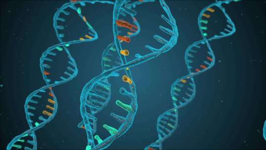 医学DNA生长分子链动画视频素材模板下载