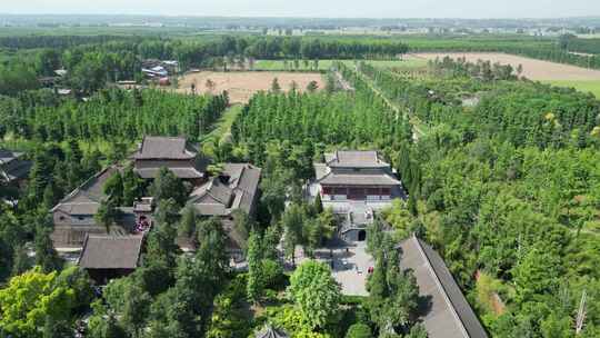 航拍洛阳白马寺