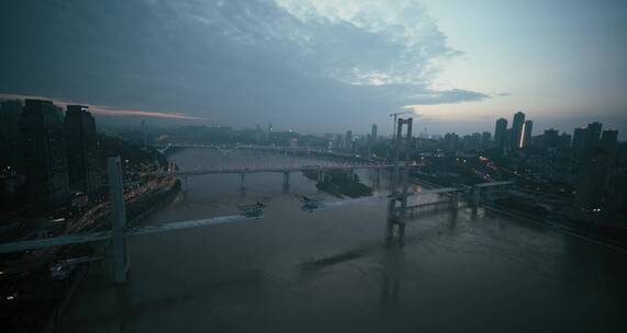 重庆十八梯市区风光电影感镜头