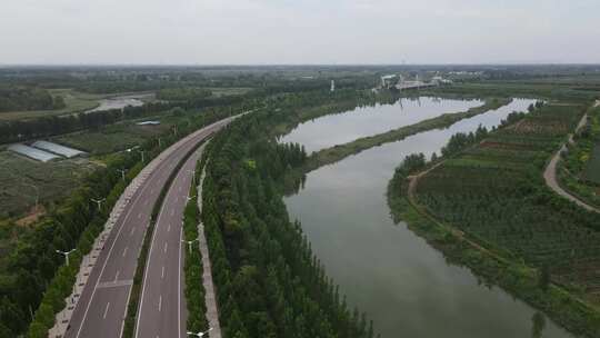 金乡城市道路宣传片航拍素材