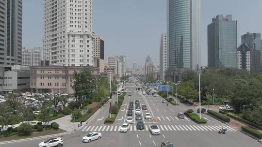 城市交通-航拍城市道路交通