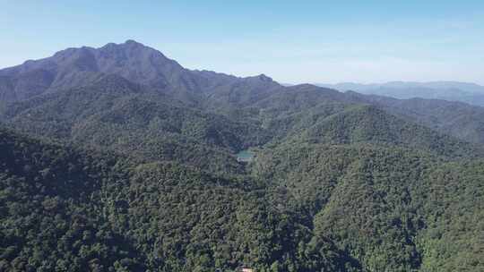 祖国大好河山肇庆鼎湖山5A景区蝴蝶湖航拍