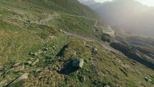 长板速降运动FPV航拍