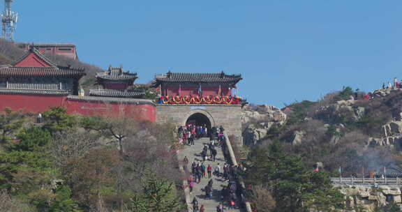 泰安泰山山顶风景