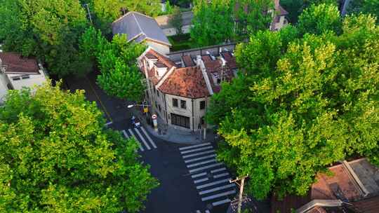 徐汇区空镜 特色建筑 风貌别墅 老上海