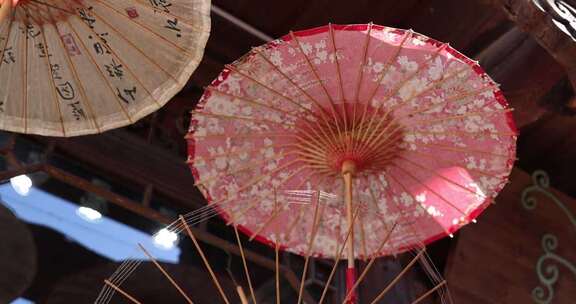 传统油纸伞成品展示