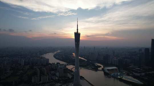 广州城市风光：广州塔、广州中轴线