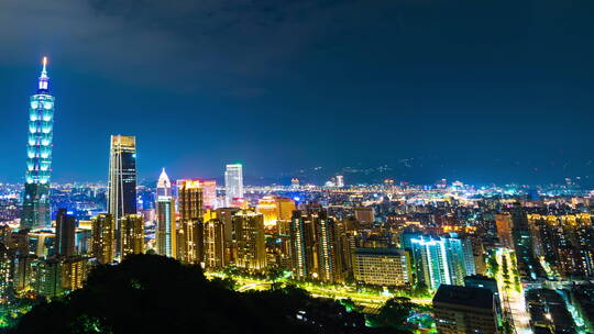 台湾台北市中心夜景