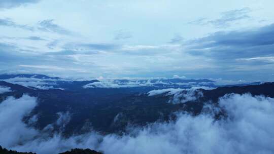 自然风景   边境  云雾山川  延时  云南