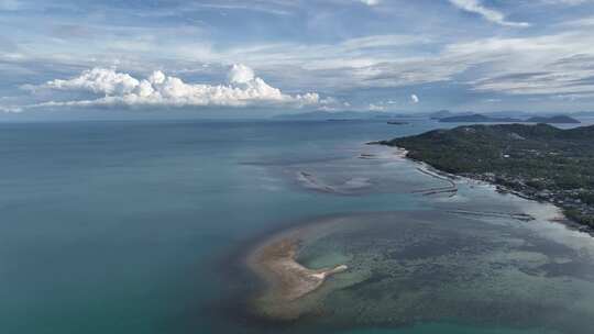 泰国苏梅岛拉迈海滩海滨度假自然风光航拍