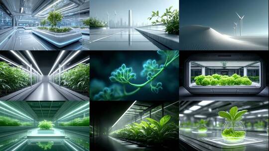 生态绿色能源绿色科技赋能未来生态文明建设高清在线视频素材下载