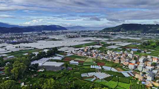 4k航拍江川大地