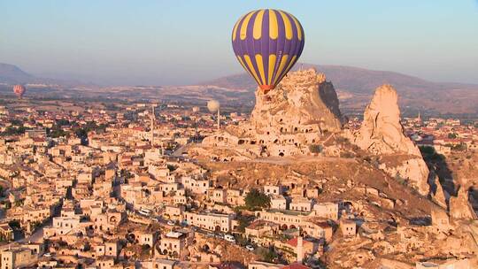 土耳其上空的热气球视频素材模板下载