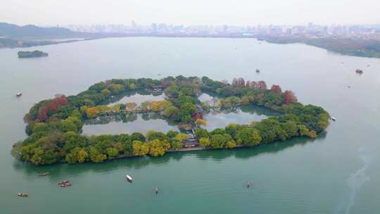 杭州西湖景区合集航拍视频素材模板下载