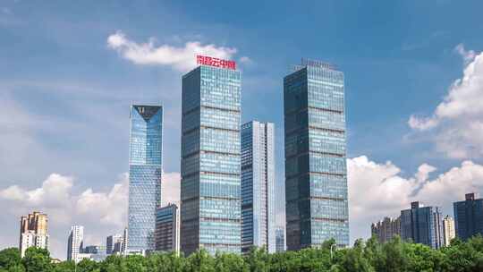 大气南昌人才大厦延时摄影