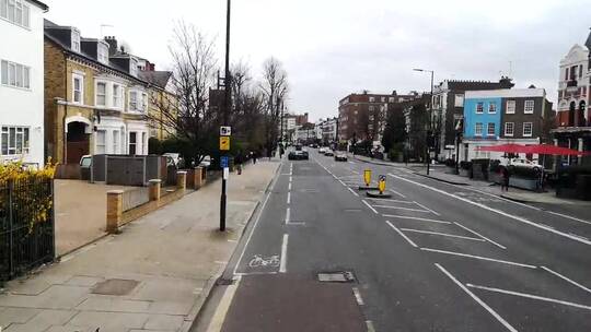 伦敦街道上的车辆视频素材模板下载