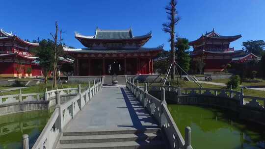 寺庙寺院祈福禅修禅意风景意境古建筑素材视频素材模板下载